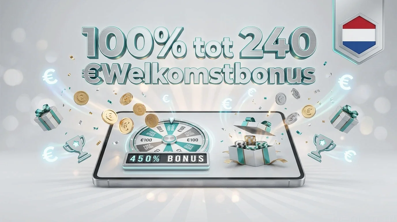 100% tot 240 €Welkomstbonus